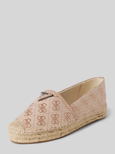 Guess Espadrilles met labelapplicatie, model 'JOLANDE' Lichtroze - 1