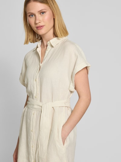Marc O'Polo Tailliertes Freizeitkleid aus reinem Leinen Sand 3