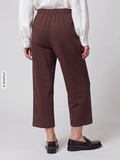 Tom Tailor Loose Fit Sweatpants mit Viskose-Anteil Schoko 5