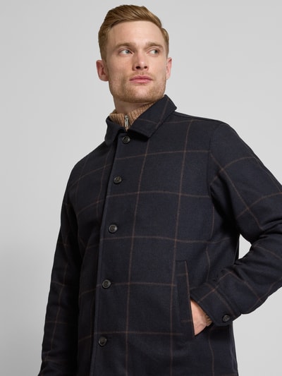 Jack & Jones Premium Regular fit overhemdjack met kentkraag, model 'CARTER' Donkerblauw - 3