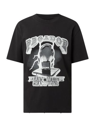 Pegador Oversized T-Shirt mit Print  Black 2