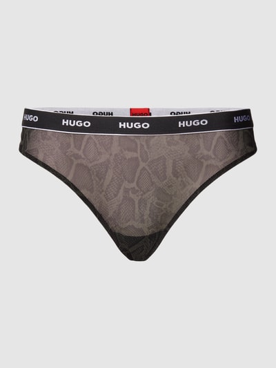 HUGO String mit Allover-Print Modell 'Python' Black 2