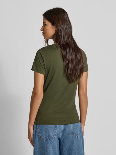 BOSS Orange Regular Fit T-Shirt aus reiner Baumwolle Modell 'ESOGO' Oliv 5