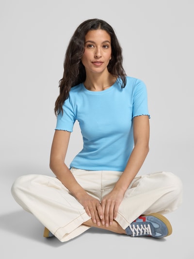 Tom Tailor Denim Slim Fit T-Shirt aus Baumwoll-Mix Ocean 3