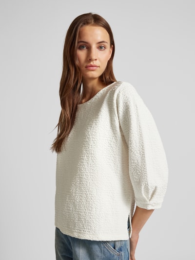 OPUS Sweatshirt met ronde hals, model 'Gresine' Offwhite - 3