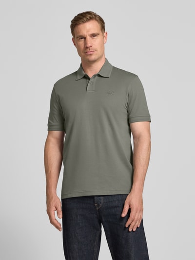 BOSS Orange Koszulka polo o kroju regular fit z czystej bawełny model 'INTERLOCK' Oliwkowy 4