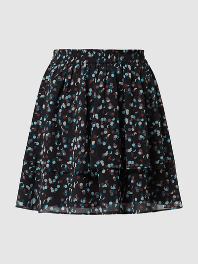 Tom Tailor Denim Minirock mit Allover-Muster Schwarz 2