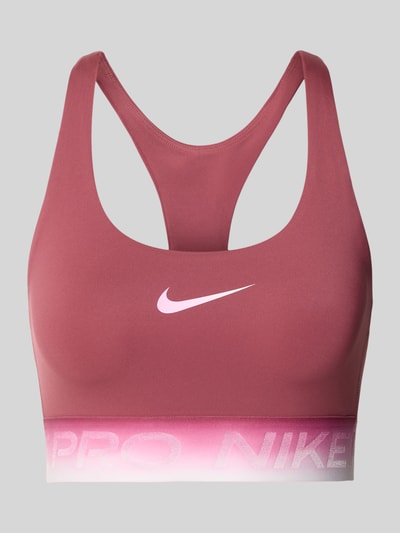 Nike Sport-BH mit Label-Bund  Bordeaux 1