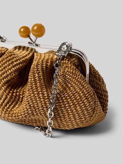 Weekend Max Mara Clutch aus Baumwoll-Mix Modell 'PALMAS' Camel 3