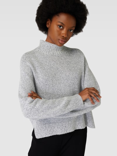 DRYKORN Oversized Strickpullover mit Stehkragen Modell 'LYZIMA' Hellgrau Melange 3
