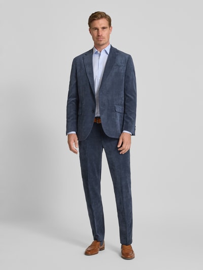 Christian Berg Men Regular Fit Sakko mit Reverskragen und Pattentaschen Rauchblau 1