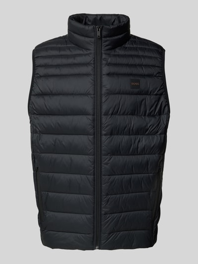 BOSS Orange Slim fit bodywarmer met ritszakken, model 'ODENO2' Zwart - 2