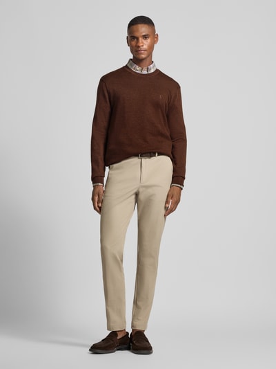 Polo Ralph Lauren Gebreide pullover van merinowol Middenbruin - 1