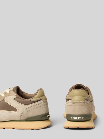 Produktfoto, Sneaker aus Leder-Mix mit Logo-Detail Modell 'City' von HOFF, Beige- und Brauntöne, abgerundete Passform, profilierte Sohle