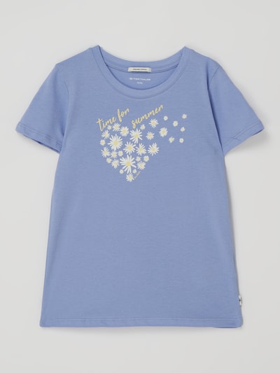 Tom Tailor T-shirt met print Bleu - 1