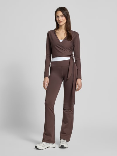 aim'n Flared Fit Leggins mit breitem Bund Dunkelbraun 1