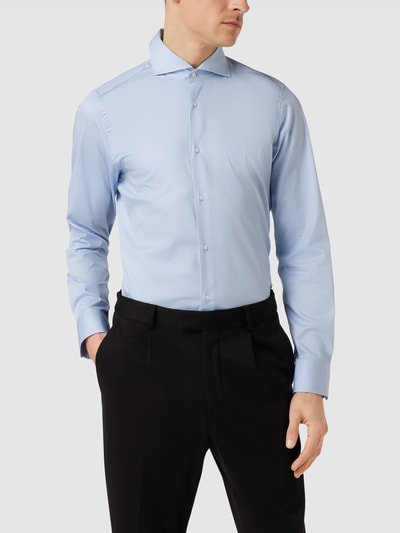 JOOP! Slim Fit Business-Hemd mit Haifischkragen Bleu 4