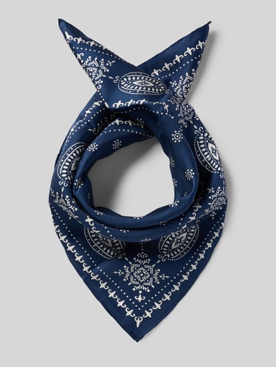 Weekend Max Mara Sjaal van pure zijde, model 'SIAM' Marineblauw - 1