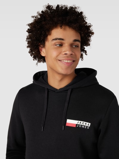 Jack & Jones Hoodie met labelprint Zwart - 3