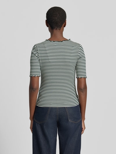 zero T-Shirt mit Wellensaum Dunkelgruen 5