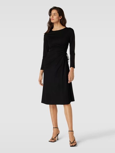 Weekend Max Mara Midi-jurk met ronde hals, model 'ROMANIA' Zwart - 1