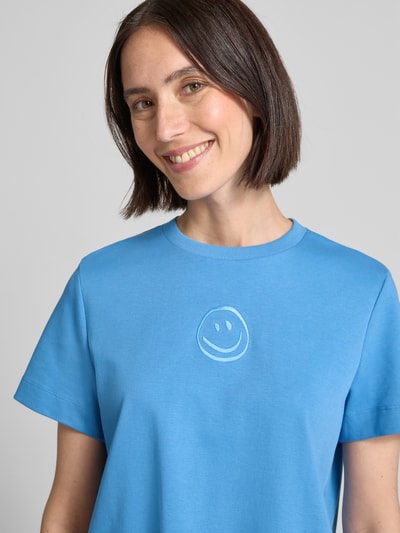 Vero Moda Oversized T-Shirt aus reiner Baumwolle Modell 'SARA METTE' Bleu 3