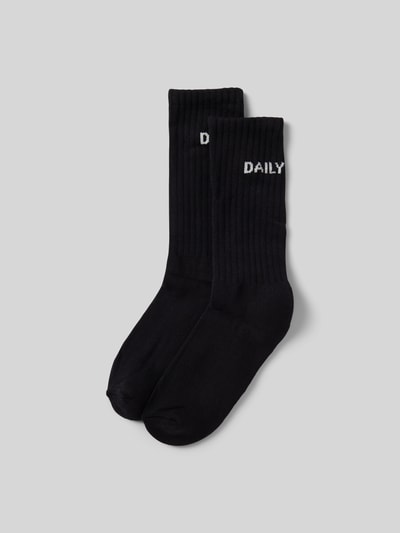 DAILY PAPER Socken mit Label-Print im 2er-Pack Black 1