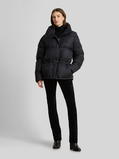 Lauren Ralph Lauren Regular Fit Steppmantel mit Taillenzug Modell 'WOVEN-PUFFER-COAT' Black 1