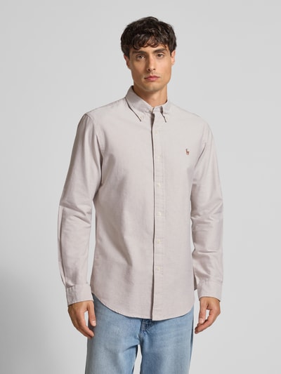 Polo Ralph Lauren Custom Fit Freizeithemd mit Button-Down-Kragen Beige 4