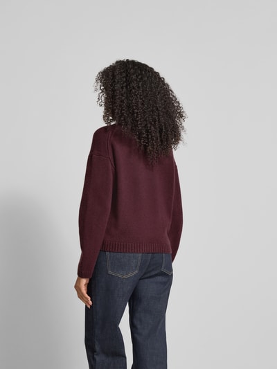 Joseph Kaschmirpullover mit Stehkragen Bordeaux 5