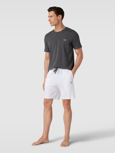 BOSS Sweatshorts mit elastischem Bund Weiss 1