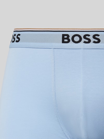 BOSS Boxershort met elastische band met logo in een set van 3 stuks Blauw - 2