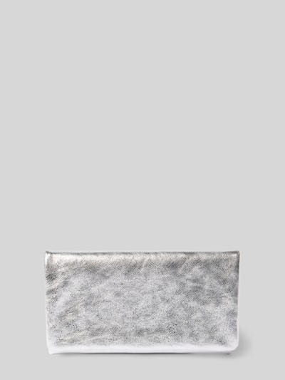 Abro Clutch met drukknoopsluiting Zilver - 2