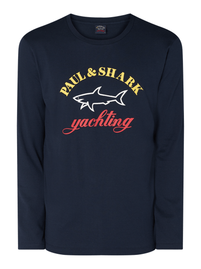 Paul & Shark Longsleeve aus Organic Cotton  Dunkelblau 2