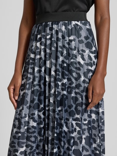 Vila Plisseerock mit elastischem Bund Dunkelgrau 3