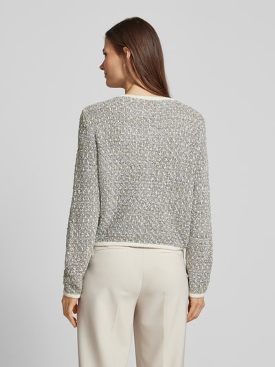 Gestuz Gebreid jack met knoopsluiting, model 'nalin' Lichtblauw - 5