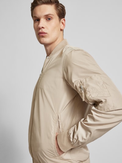 Blend Blouson mit Paspeltaschen Beige 3