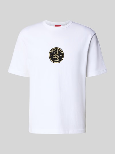 HUGO Regular Fit T-Shirt aus reiner Baumwolle Modell 'DOBUL' Weiss 2
