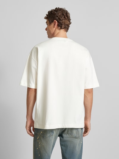 Multiply Apparel Oversized T-Shirt mit Label-Print Weiss 5