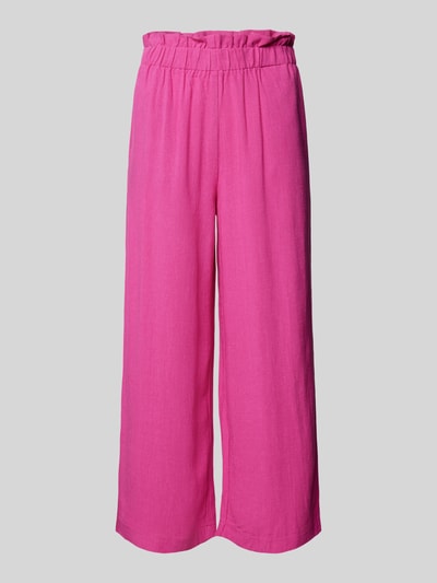 Only Culotte van een mix van viscose en linnen, model 'SOLVI' Fuchsia - 2