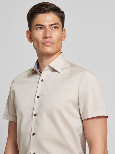 OLYMP Level Five Body fit zakelijk overhemd met kentkraag, model 'New York' Zand - 3
