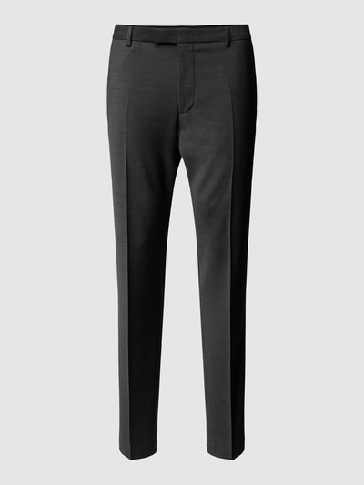 Strellson Slim fit pantalon met persplooien, model 'Flex Cross' Antraciet - 2