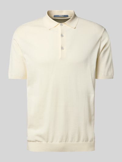 PEOPLE OF SHIBUYA Poloshirt mit Seitenschlitzen Modell 'NITO' Kitt 2