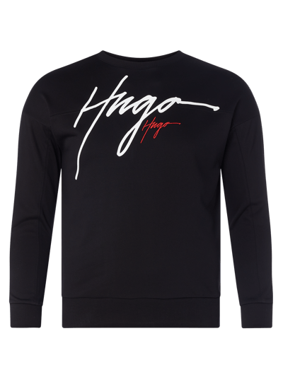 HUGO Sweatshirt mit Logo-Details Modell 'Nacinia' Black 1