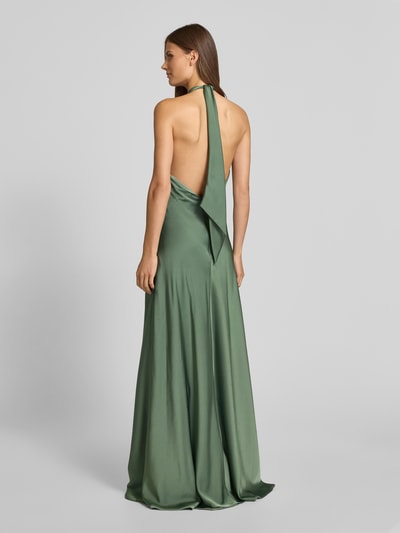 Mascara Abendkleid mit Neckholder zum Binden Gruen 5