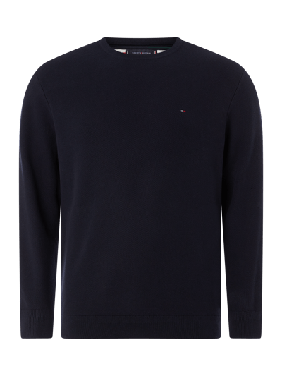 Tommy Hilfiger Big & Tall Sweter PLUS SIZE z bawełny ekologicznej Granatowy 2