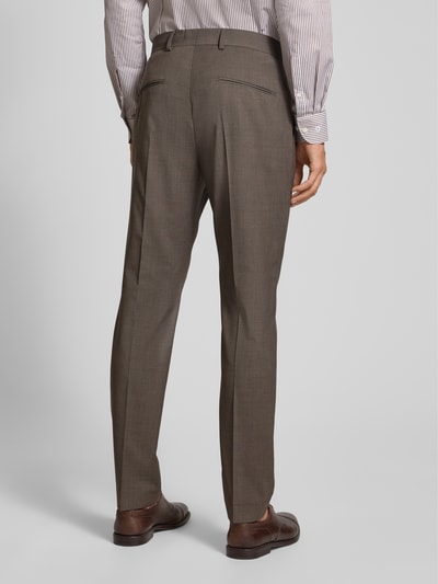 Tiger Of Sweden Anzughose mit Bügelfalten Modell 'Tenuta' Mittelbraun 5