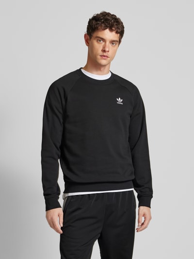 adidas Originals Bluza z wyhaftowanym logo Czarny 4