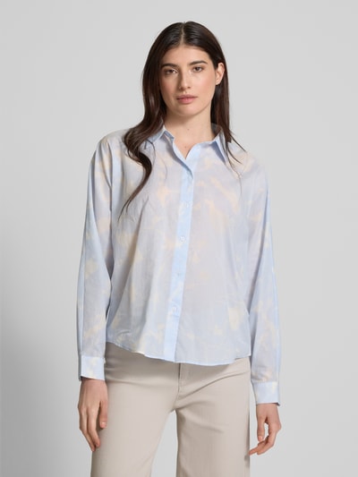 Someday Relaxed Fit Hemdbluse mit durchgehender Knopfleiste Bleu 4