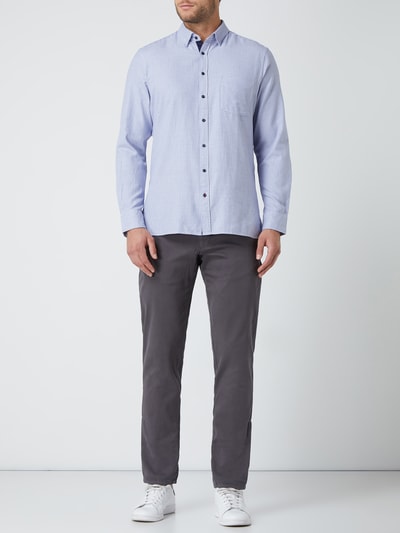 JOOP! Jeans Modern fit chino met stretch, model 'Matthew' Donkergrijs - 1